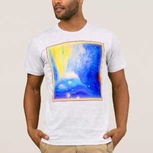 Nebula Stars Blue, Yellow and Milky White. Bestel  T-shirt