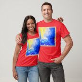 Nebula Stars Blue, Yellow and Milky White. Bestel  T-shirt (Unisex)