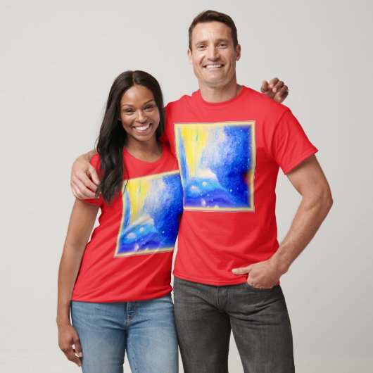 Nebula Stars Blue, Yellow and Milky White. Bestel  T-shirt (Unisex)