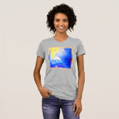 Nebula Stars Blue, Yellow and Milky White. Bestel T-shirt (Voorkant volledig)