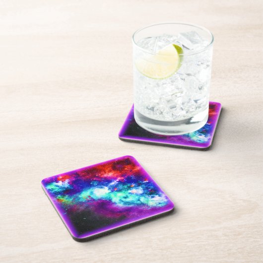Nebula Stars Digital Art Design. Bestel nu Bier Onderzetter (Rechterzijde)