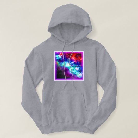 Nebula Stars Digital Art Design. Bestel nu Hoodie (Design voorkant)