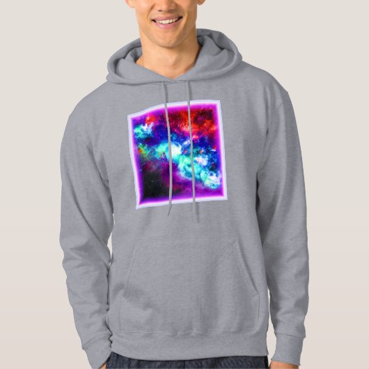 Nebula Stars Digital Art Design. Bestel nu Hoodie (Voorkant)