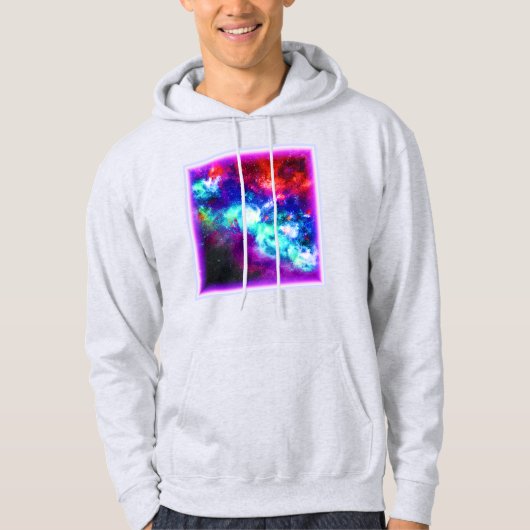 Nebula Stars Digital Art Design. Bestel nu Hoodie (Voorkant)