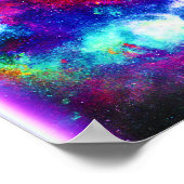 Nebula Stars Digital Art Design. Bestel nu Poster (Hoek)
