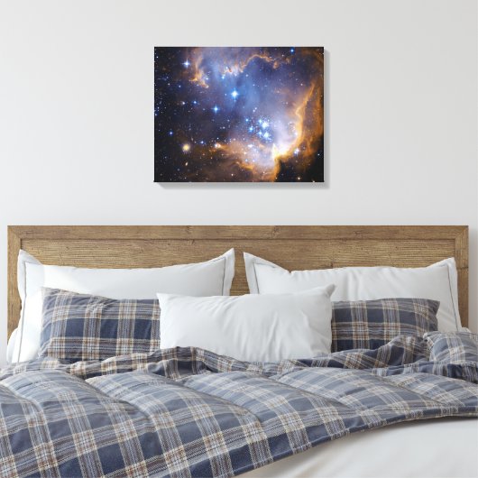 Nebula Stars Galaxy Canvas Afdruk (Insitu (Slaapkamer))