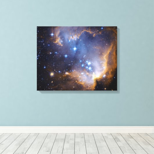 Nebula Stars Galaxy Canvas Afdruk (Insitu (Houten vloer))