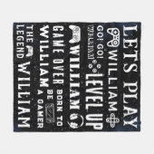 Nebula Stars Gamer Videogame Gepersonaliseerde Kin Fleece Deken (Voorkant (Horizontaal))