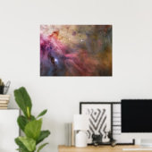 Nebula sterren Orion galaxy hipster geek space sci Poster (Thuiskantoor)