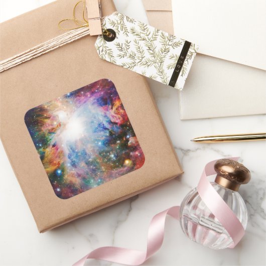 Nebula Vierkante Sticker (Geschenken)