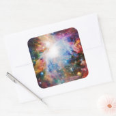 Nebula Vierkante Sticker (Envelop)