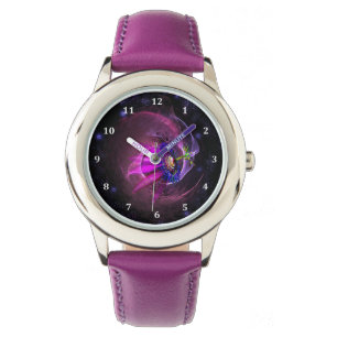Nebula Watch Design in Lavender, Paars & Roze Horloge