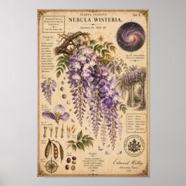 Nebula Wisteria Victoriaans Botanisch Museum Print