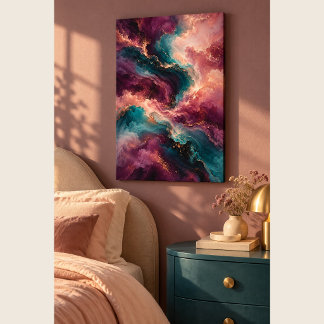 Nebula Zijde Canvasprint Canvas Afdruk