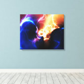 Nebulae 1 omwikkeld canvas afdruk (Insitu (Houten vloer))