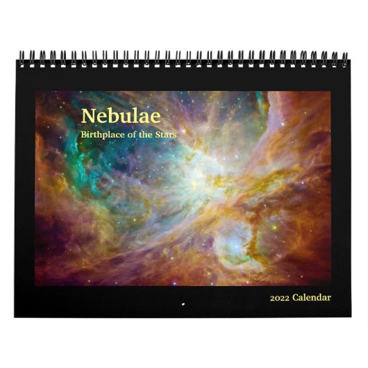 Nebulae 2022 RuimtevaartAfbeeldingen Kalender (Hoes)