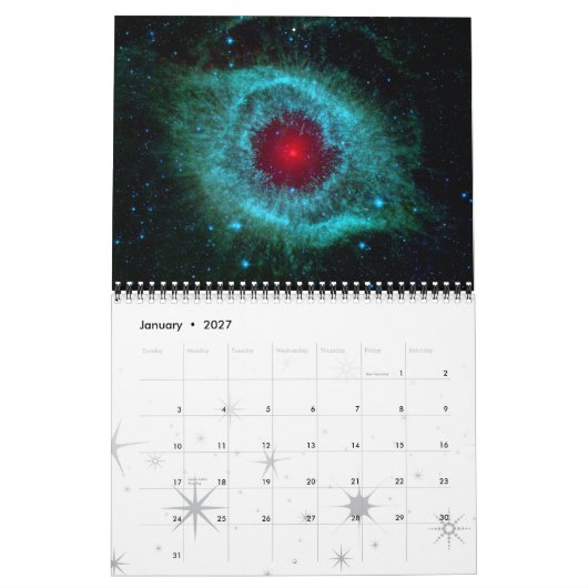 Nebulae 2 2015 Space Astronomy Calendar Kalender (Jan 2027)