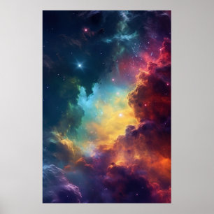 Nebulae Overture: Planetaire wandtapijt Poster