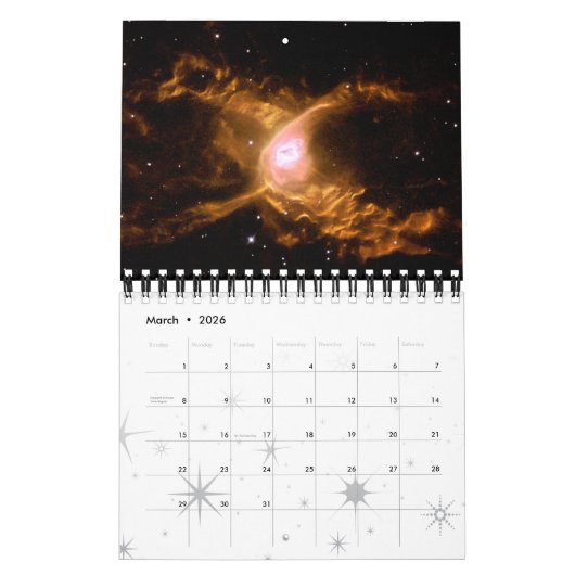 Nebulae Space Astronomy 2017 Universe NASA Kalender (Mar 2026)