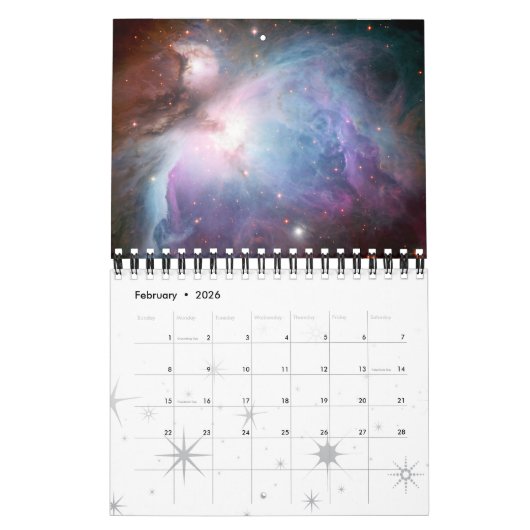 Nebulae Space Astronomy 2018 Universe NASA Kalender (Feb 2026)