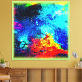Nebulae's regenboog van kleuren. Bestel nu Canvas Afdruk (Insitu (Woonkamer))