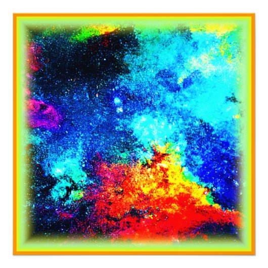 Nebulae's regenboog van kleuren. Bestel nu Foto Afdruk (Voorkant)