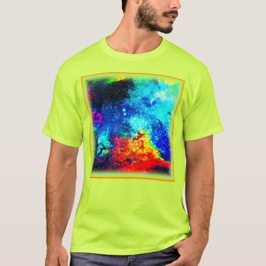 Nebulae's regenboog van kleuren. Bestel nu T-shirt (Voorkant)