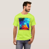 Nebulae's regenboog van kleuren. Bestel nu T-shirt (Voorkant volledig)