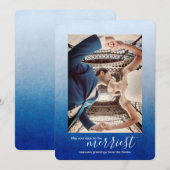 Nebulas Blauwe Ombre, Kerstkaart (Voorkant / Achterkant)