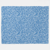 Nebulas Blue met White Snow Stippen Fleece Blanket Deken (Voorkant (Horizontaal))