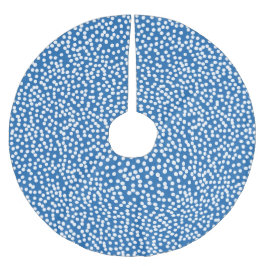 Nebulas Blue met White Snow Stippen Kerstboom Rok