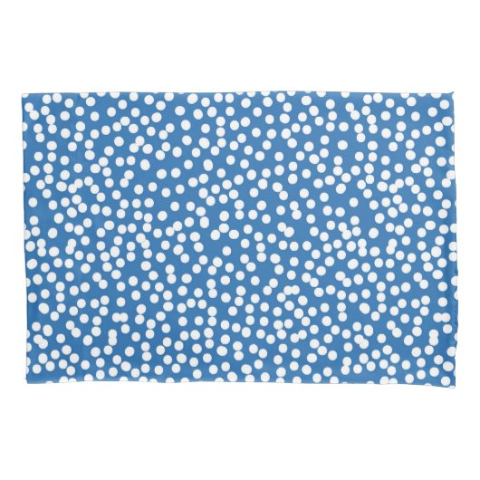 Nebulas Blue met White Snow Stippen kussen hoesjes Kussensloop (Voorkant-Links)