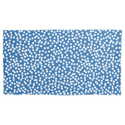 Nebulas Blue met White Snow Stippen Kussensloop (Voorkant)