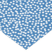 Nebulas Blue met White Snow Stippen Tablecloth Tafelkleed (Gekanteld)