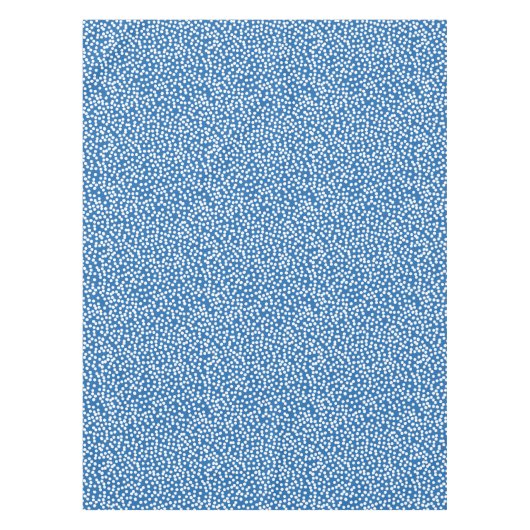 Nebulas Blue met White Snow Stippen Tablecloth Tafelkleed (Voorkant)
