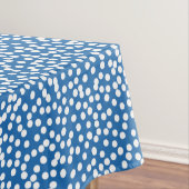 Nebulas Blue met White Snow Stippen Tafelkleed (Voorbeeld)