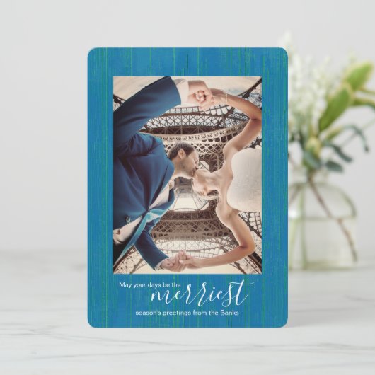 Nebulas Blue Stripe, kerstkaart (Staand voorkant)