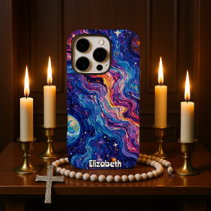 Nebula's Embrace: Cosmic Ocean iPhone 16 Pro Hoesje