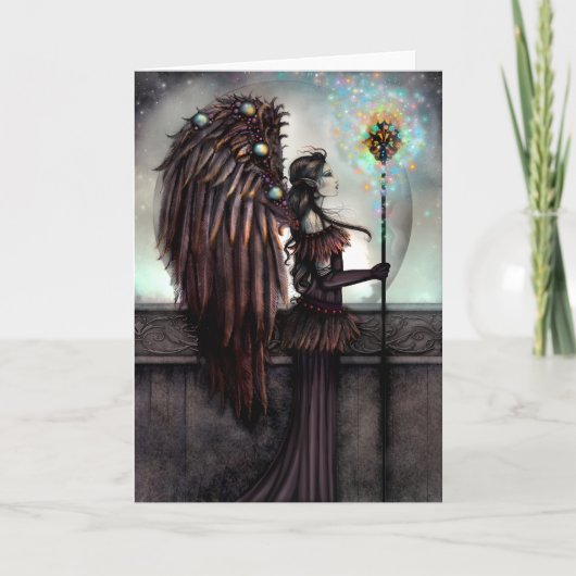 Nebulina Gothic Astral Fairy Fantasy Art Kaart (Voorkant)