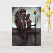 Nebulina Gotische Astrale Fee Fantasy Kunst Kaart (Gele Bloem)