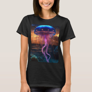 Nebulous Nightjelly: Bioluminescente schoonheid T-shirt