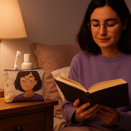 Neceser con ilustración - calma para tu día a día etui