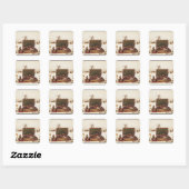 Necessaire van Napoleon I Vierkante Sticker (Vel)