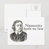 Necessentie Hath No Law Briefkaart (Voorkant / Achterkant)