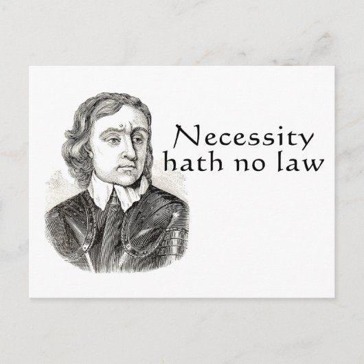 Necessentie Hath No Law Briefkaart (Voorkant)