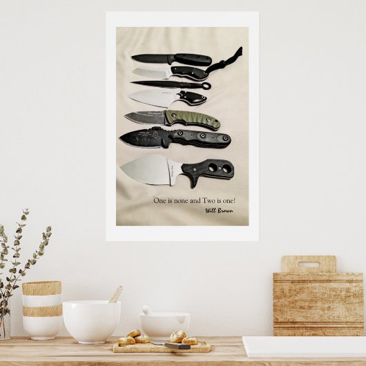 Necessies, vaste bladekanonnen poster (Keuken)