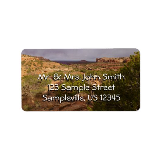 Neck Springs Trail in Canyonlands National Park Etiket (Voorkant)