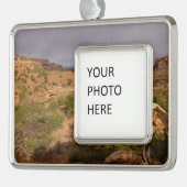 Neck Springs Trail in Canyonlands National Park Verzilverd Omlijst Ornament (Links)