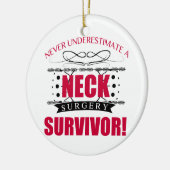 Neck Surgery Keramisch Ornament (Links)