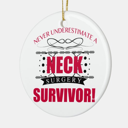 Neck Surgery Keramisch Ornament (Links)